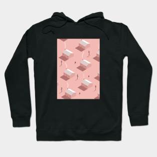 Lovely Pink Houses Hoodie